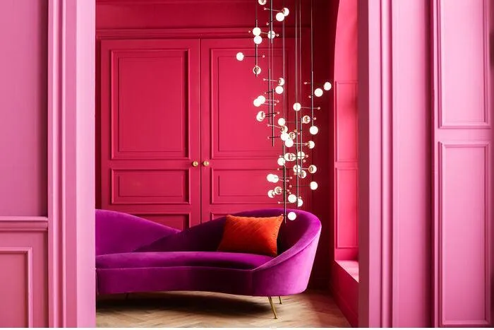 Night Fever Fuchsia Velvet 3 Seater Sofa