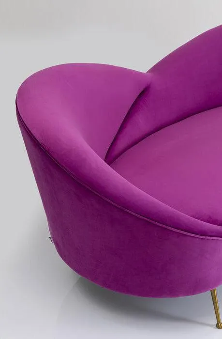 Night Fever Fuchsia Velvet 3 Seater Sofa