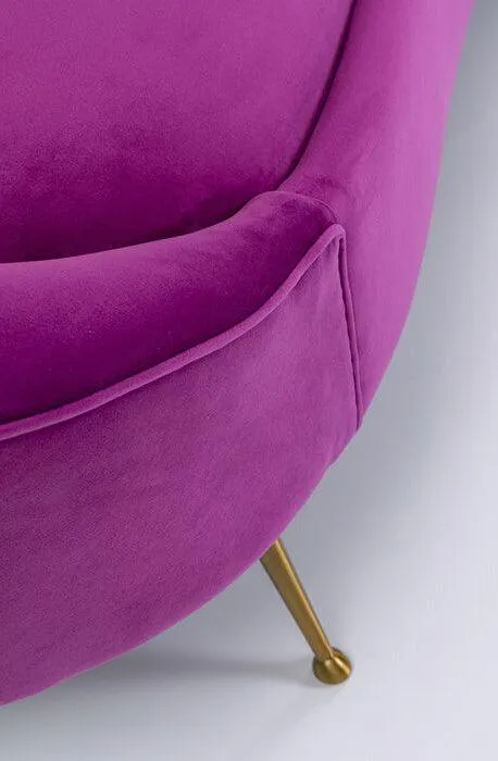 Night Fever Fuchsia Velvet 3 Seater Sofa