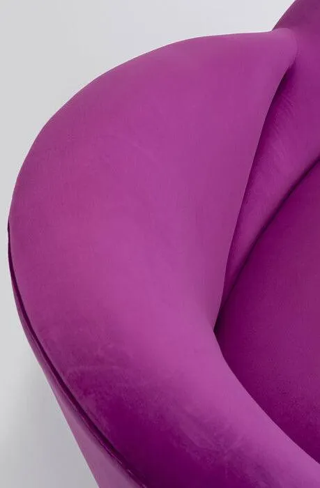 Night Fever Fuchsia Velvet 3 Seater Sofa