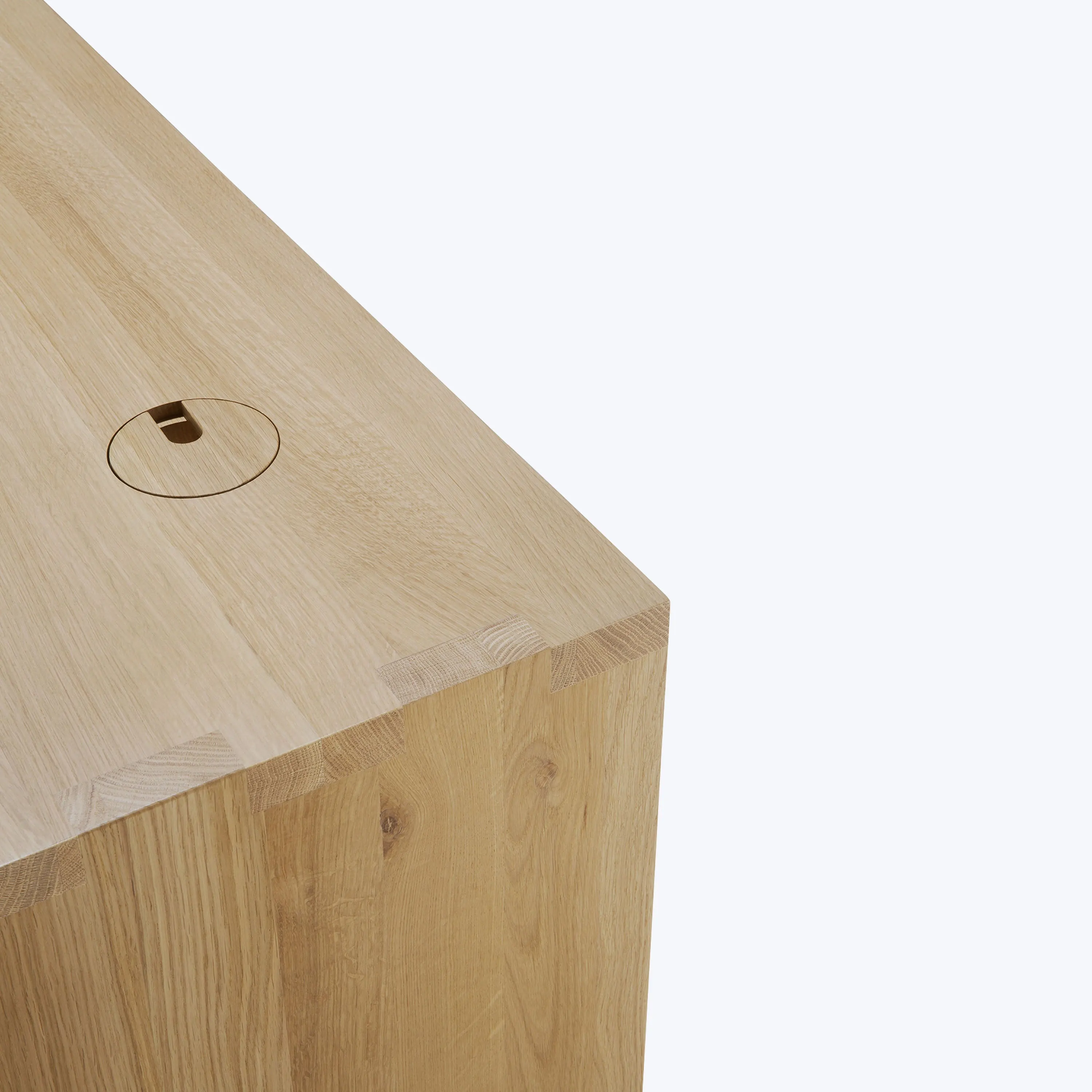 Oak U Desk