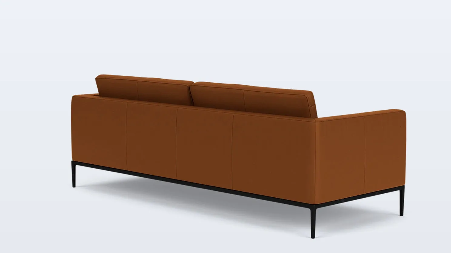 oma 89" sofa - leather