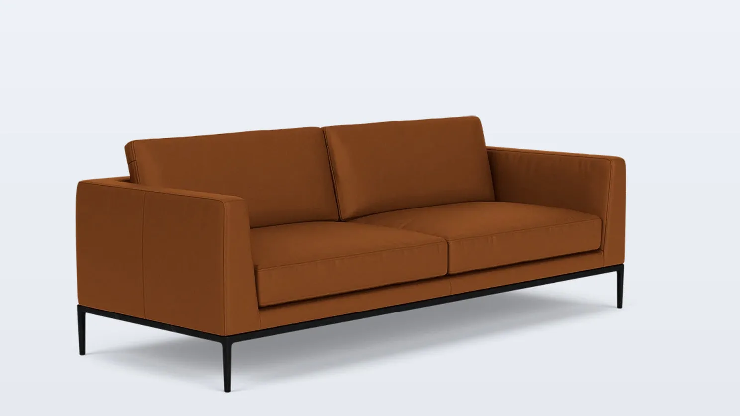 oma 89" sofa - leather