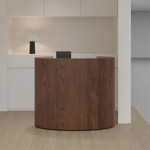Oval Cashier Small Bar Round Front Desk Reception Desk