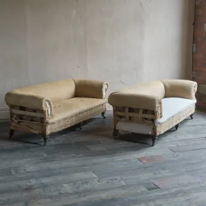Pair of Antique Country House Chesterfield Sofas