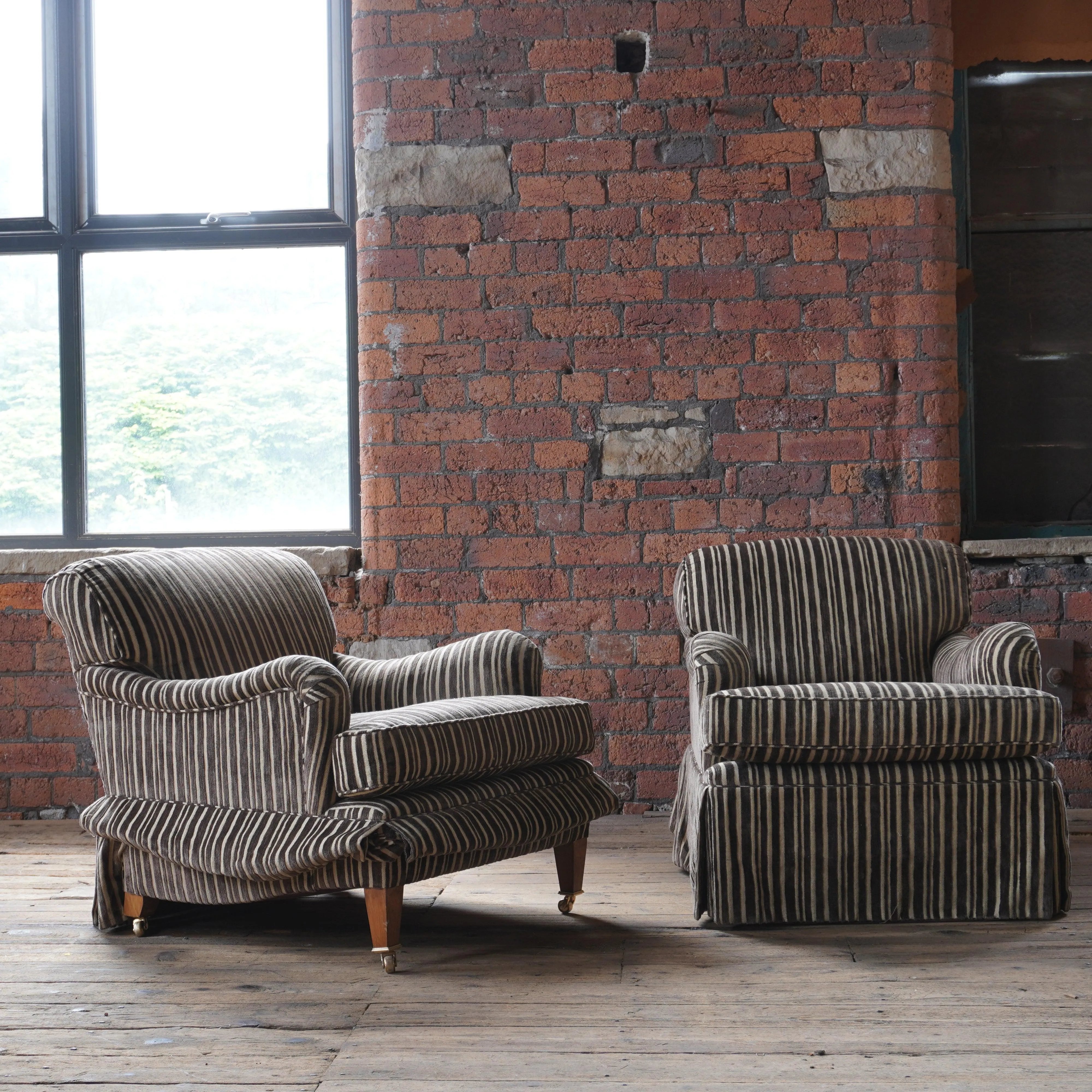 Pair of Howard Chairs Ltd - bridgewater - howard and sons