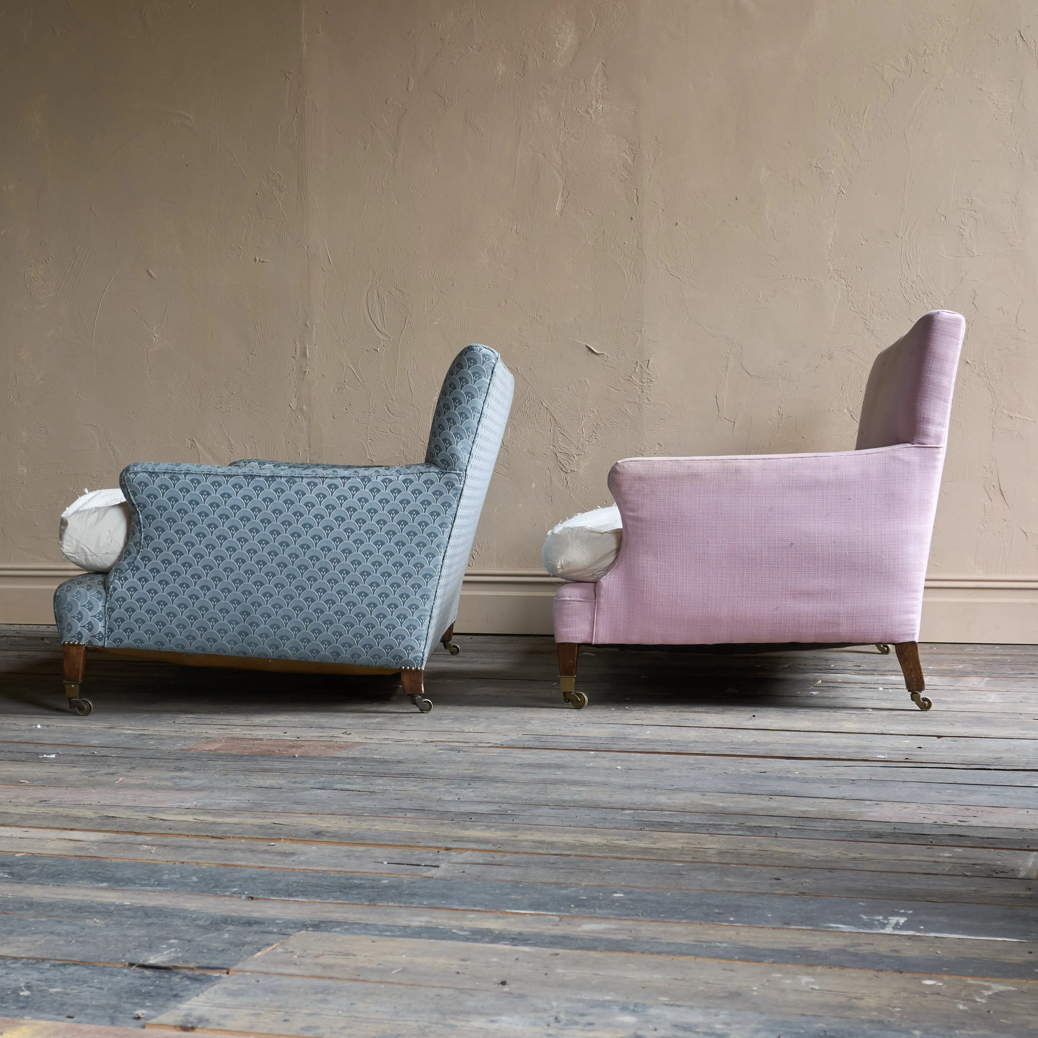 Pair of Howard Style Sofas - late 19th/early 20th Century