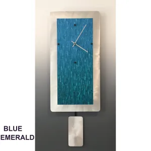 Pendulum Wall Clocks, A820P, A1020P, A1224P in Blue Emerald Blend by Linda Lamore