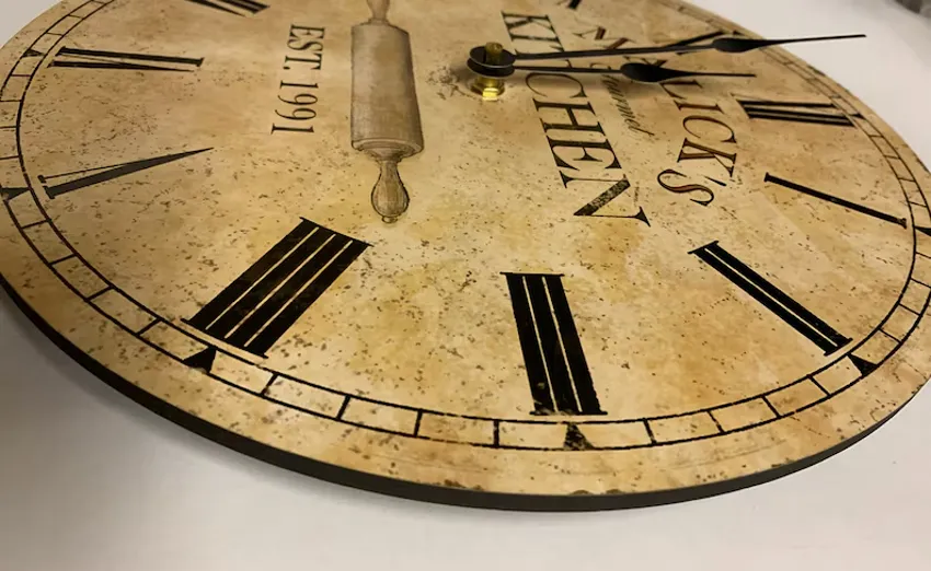 Personalized Kitchen Clock