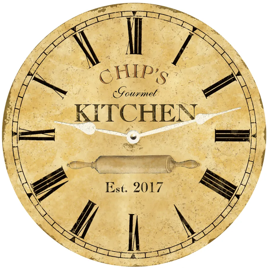 Personalized Kitchen Clock