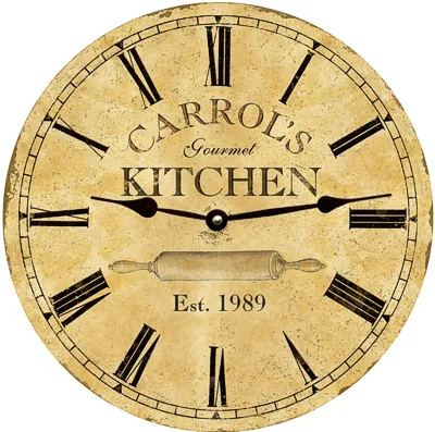 Personalized Kitchen Clock
