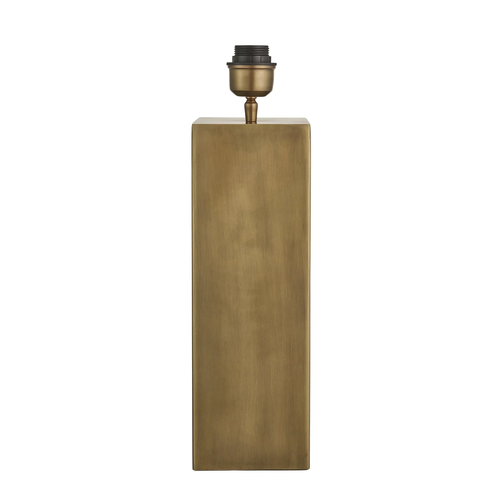 Pillar Square Table Lamp - Brass