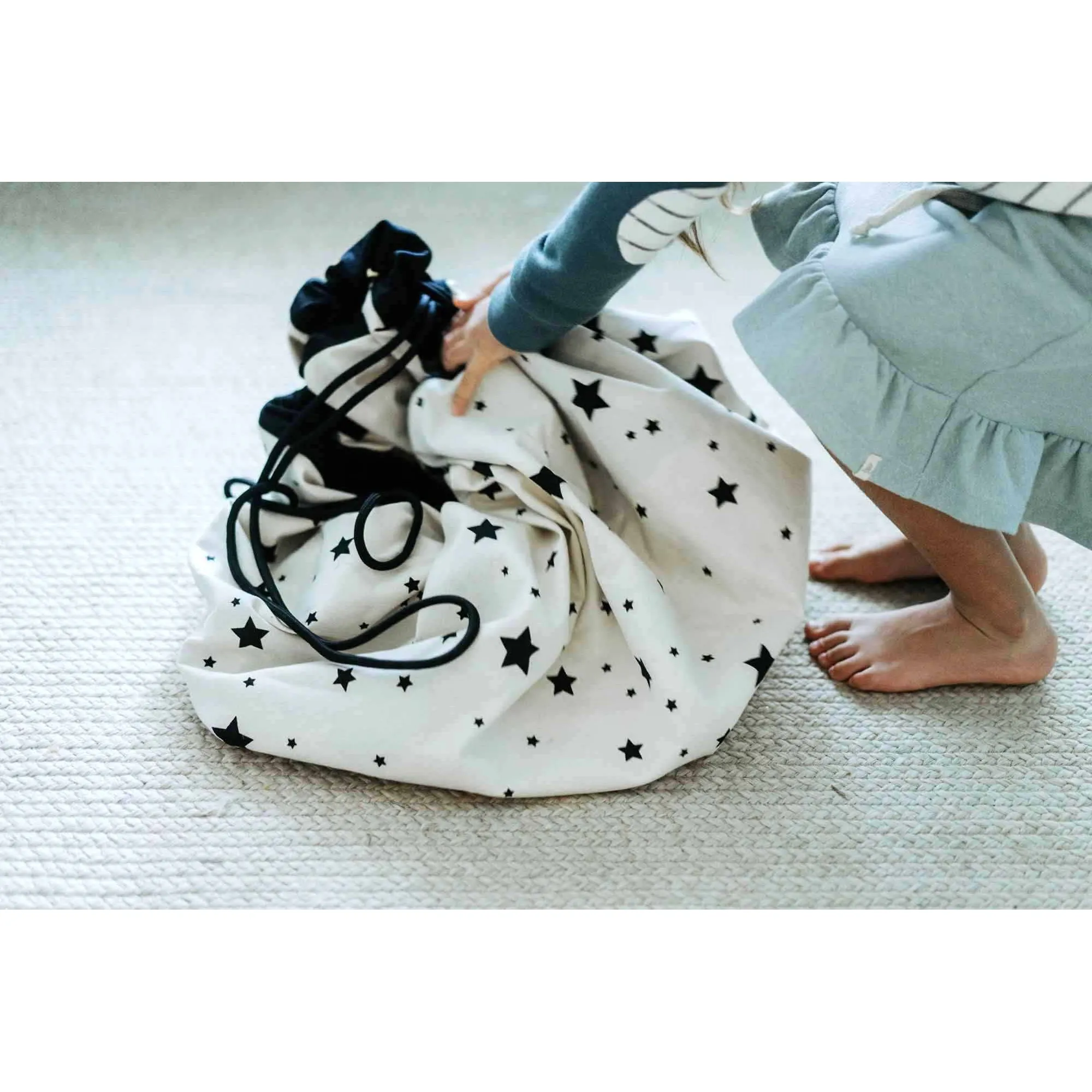 Play&Go Toy Storage Bag - World Map - Double Print - Ø140cm