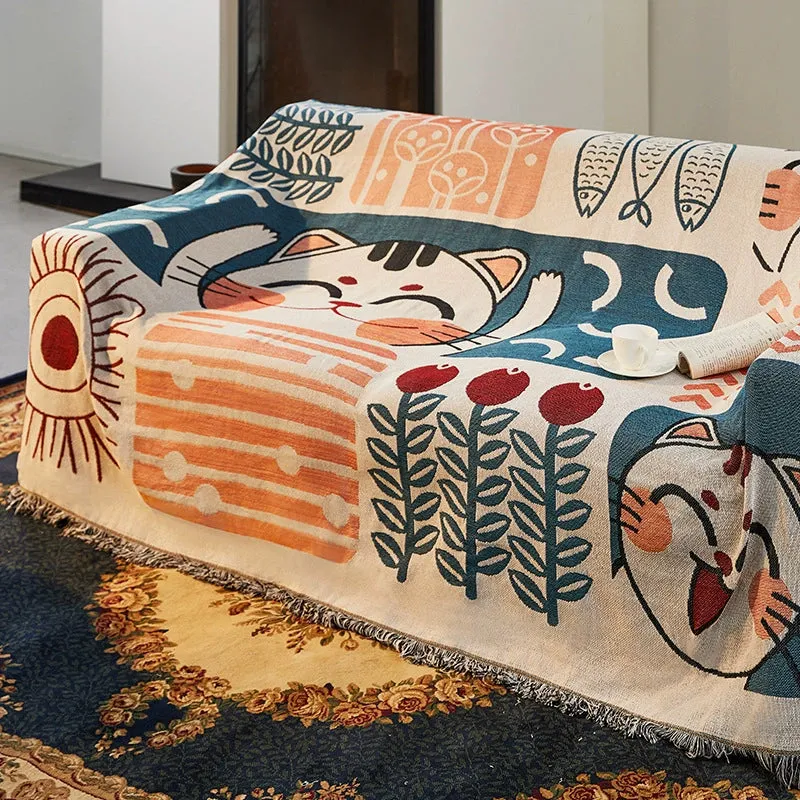 Premium All-Season Tropical Rainforest Sofa Cover