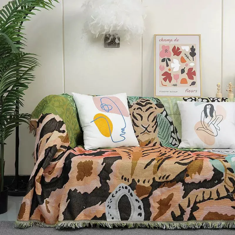 Premium All-Season Tropical Rainforest Sofa Cover