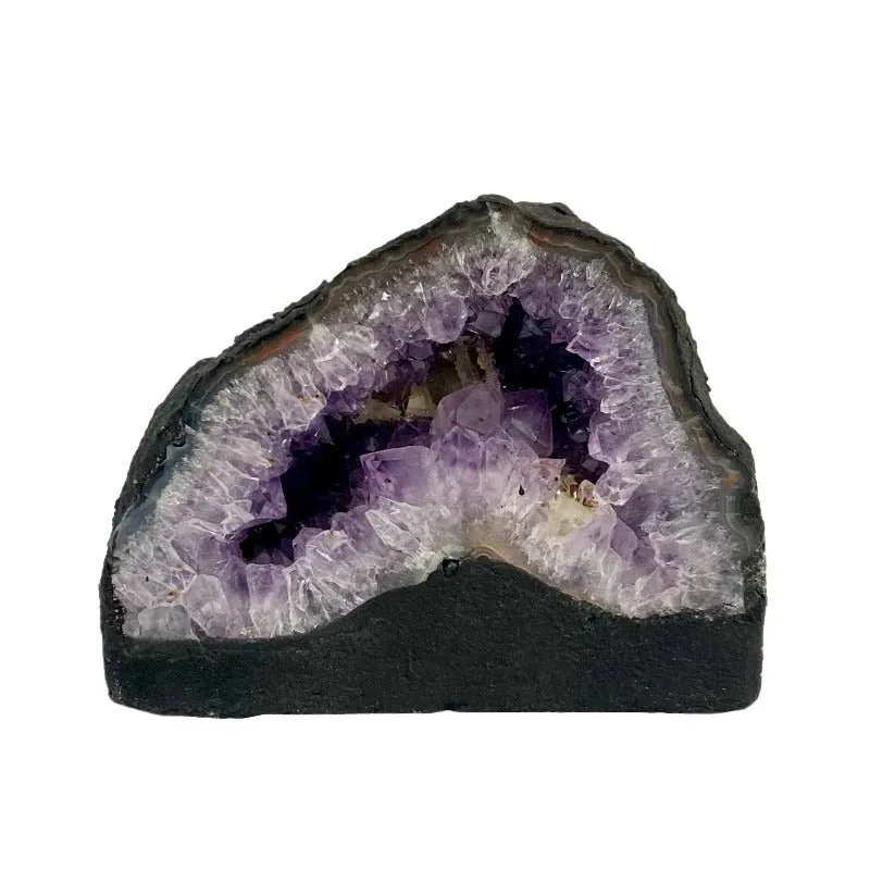 Purple Amethyst Half Geode Cathedral Decor Budget Price