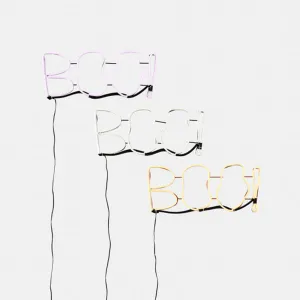 "BOO!" Neon Sign - 3 Color Options