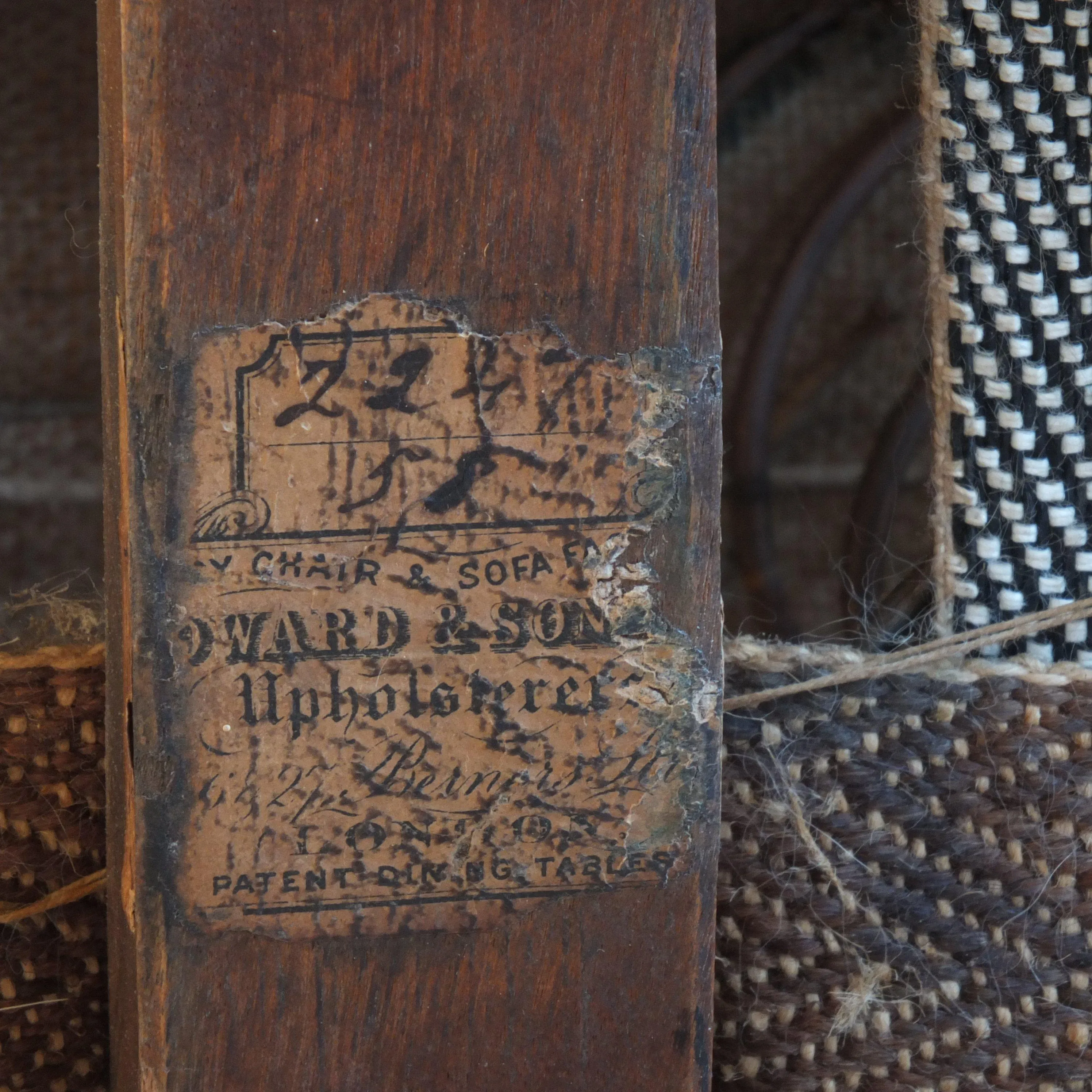 Rare Early 20th century Howard and son's day bed