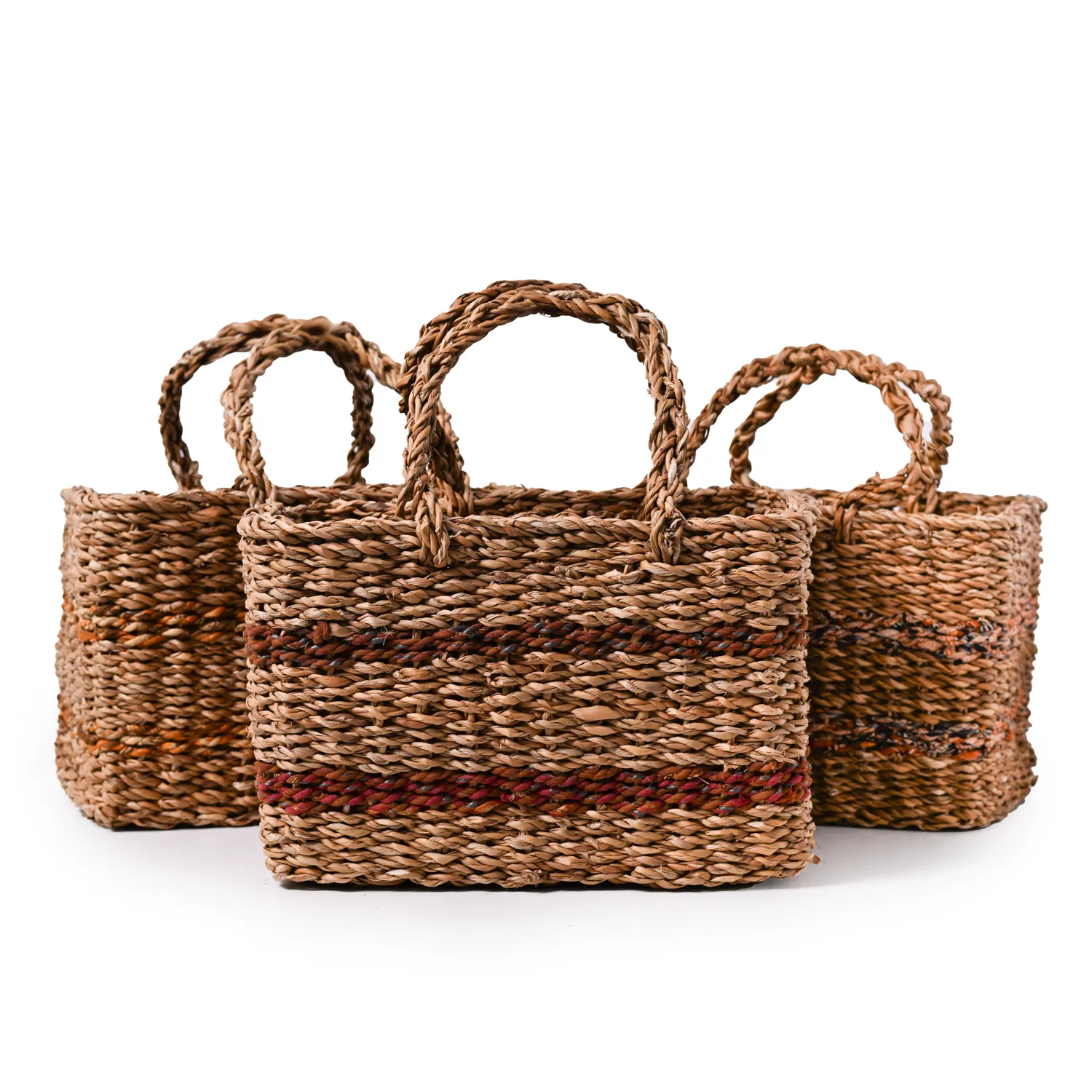 Recycled Sari Summer Basket