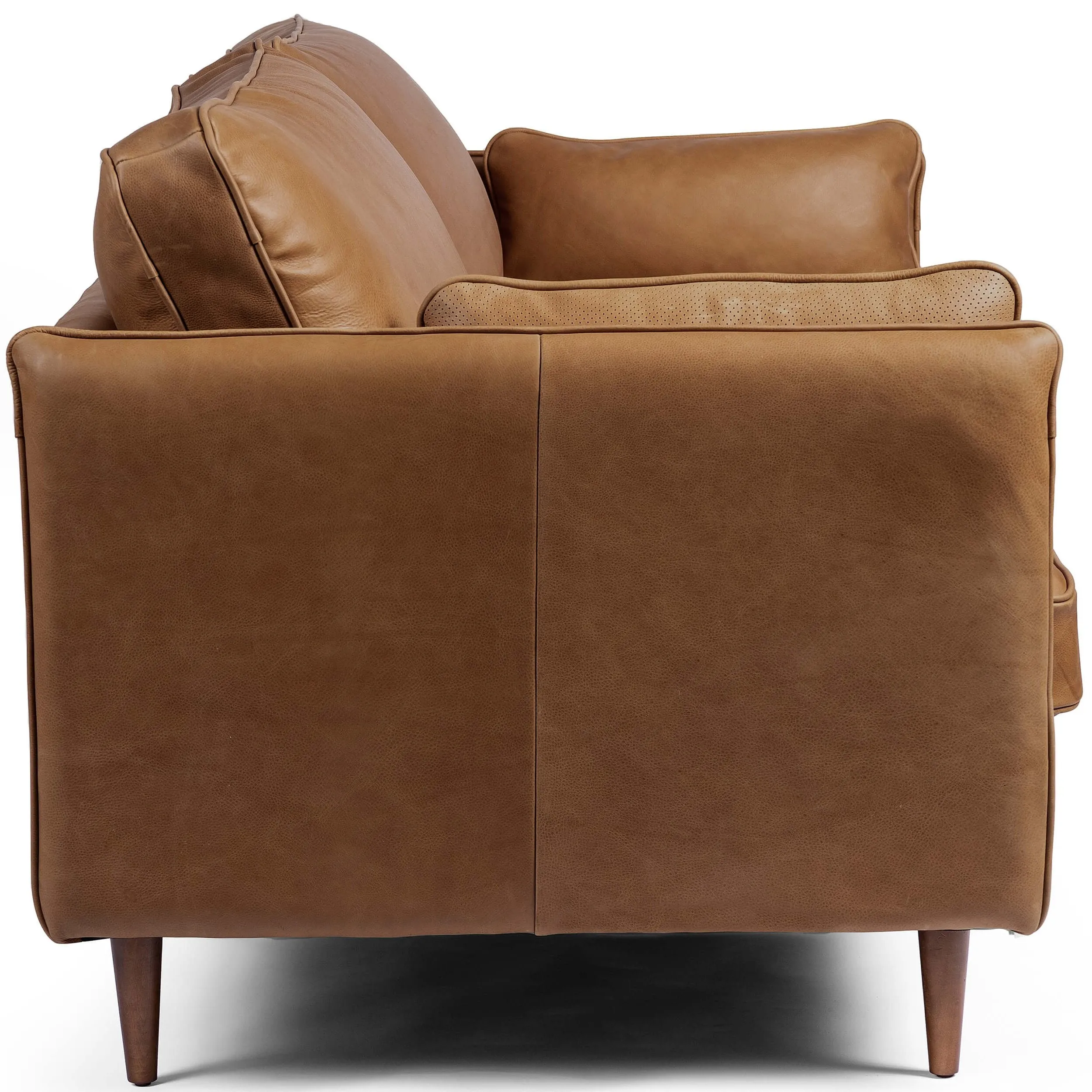 Reese Leather Sofa, Palermo Cognac