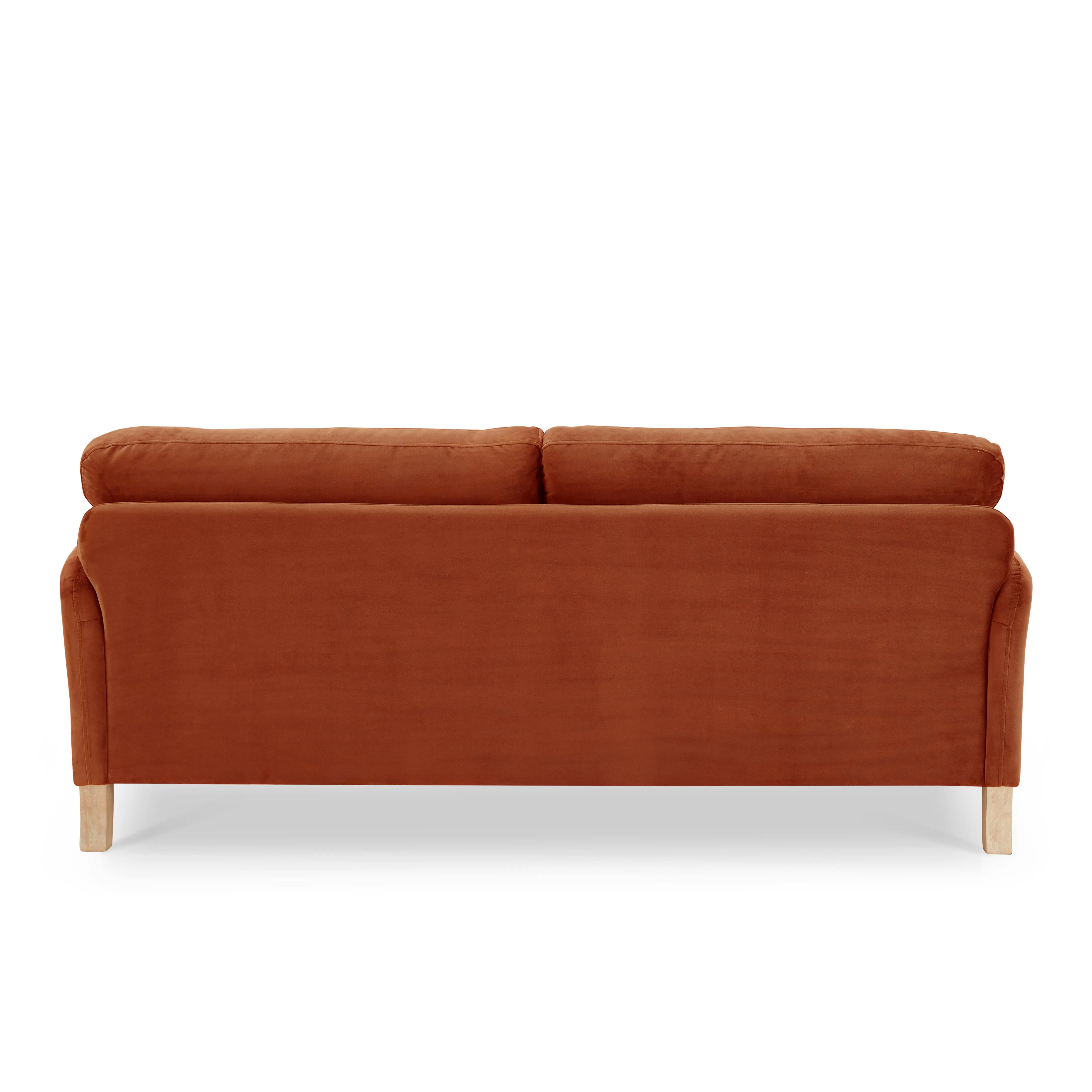 Regent 3 Seater Sofa, Luxury Burnt Orange Velvet