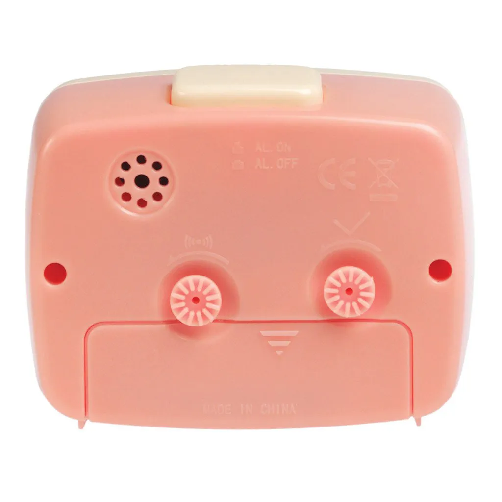 Rex Vintage TV Style Pink Alarm Clock