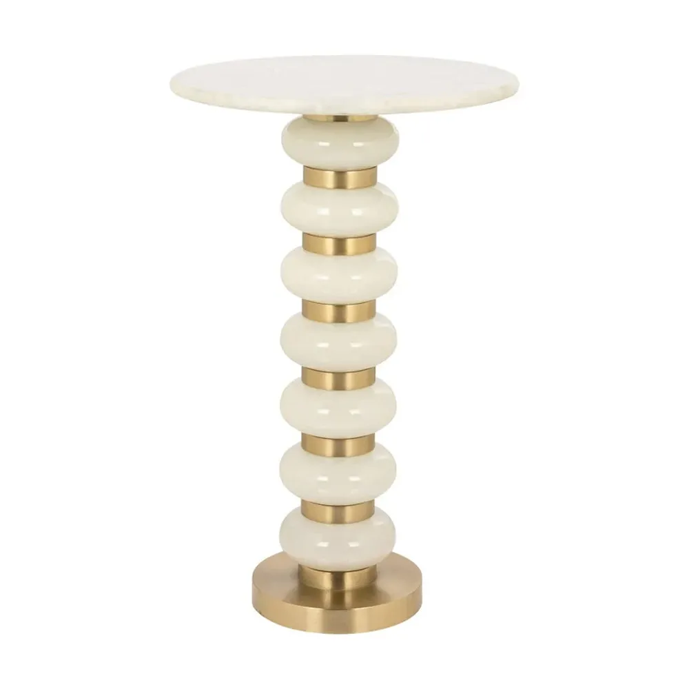 Richmond Interiors Barbara Side Table – White