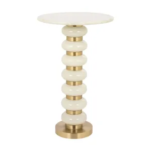 Richmond Interiors Barbara Side Table – White