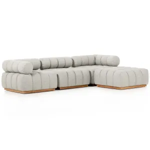 Roma Outdoor 3 Piece Sectional w/Ottoman