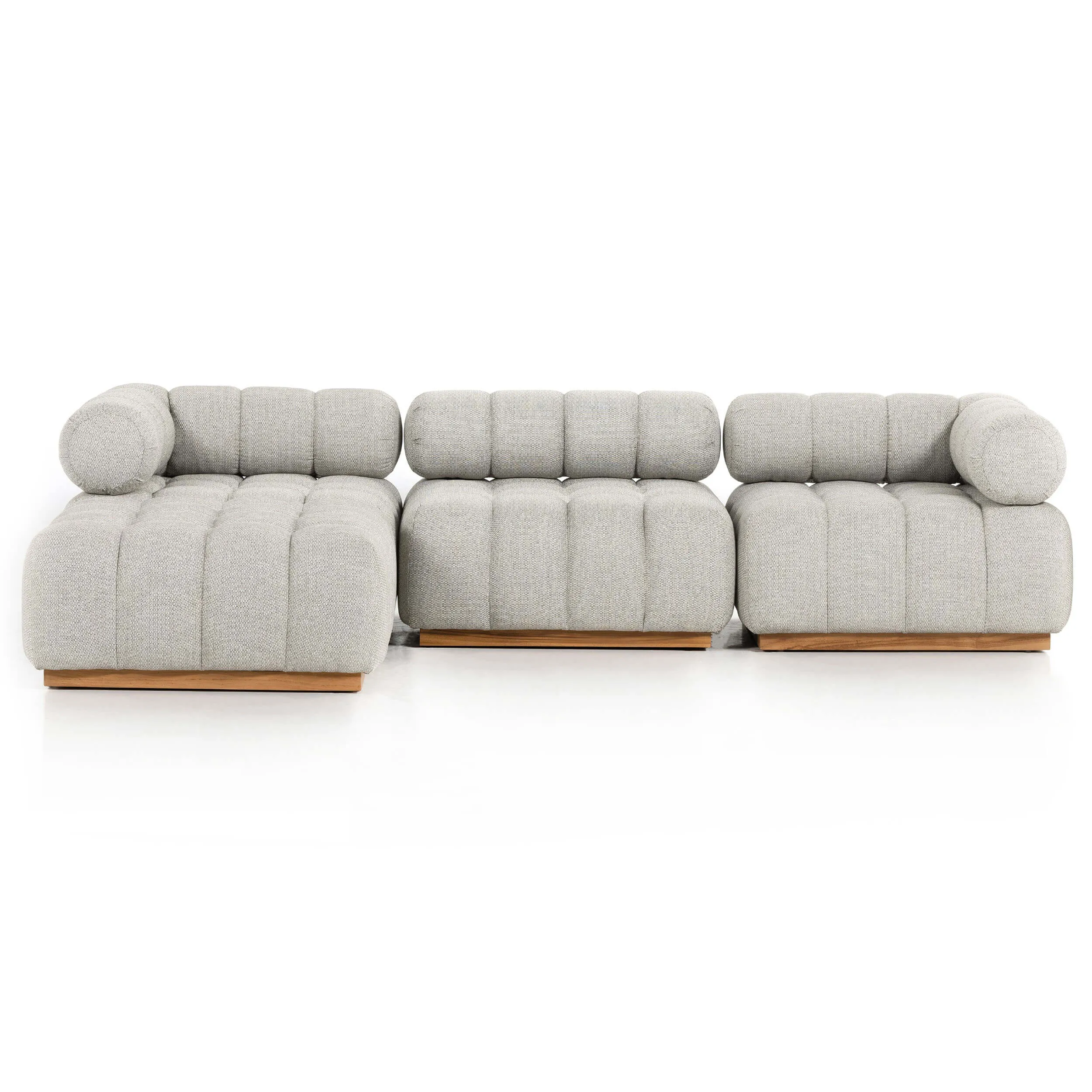 Roma Outdoor 3 Piece Sectional w/Ottoman