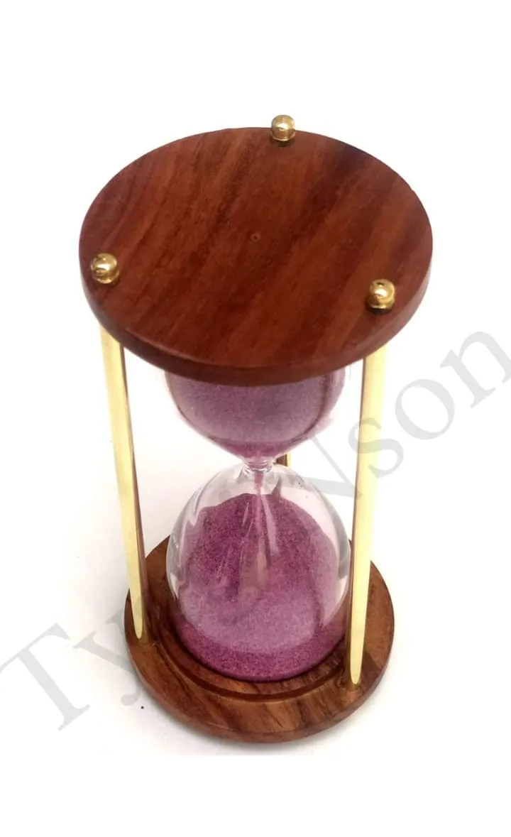 Sand Timer Clock Table Clock Antique Style Desk Decorations Items Home and Office Table Clock handicrafts Items 5 Minutes Timer