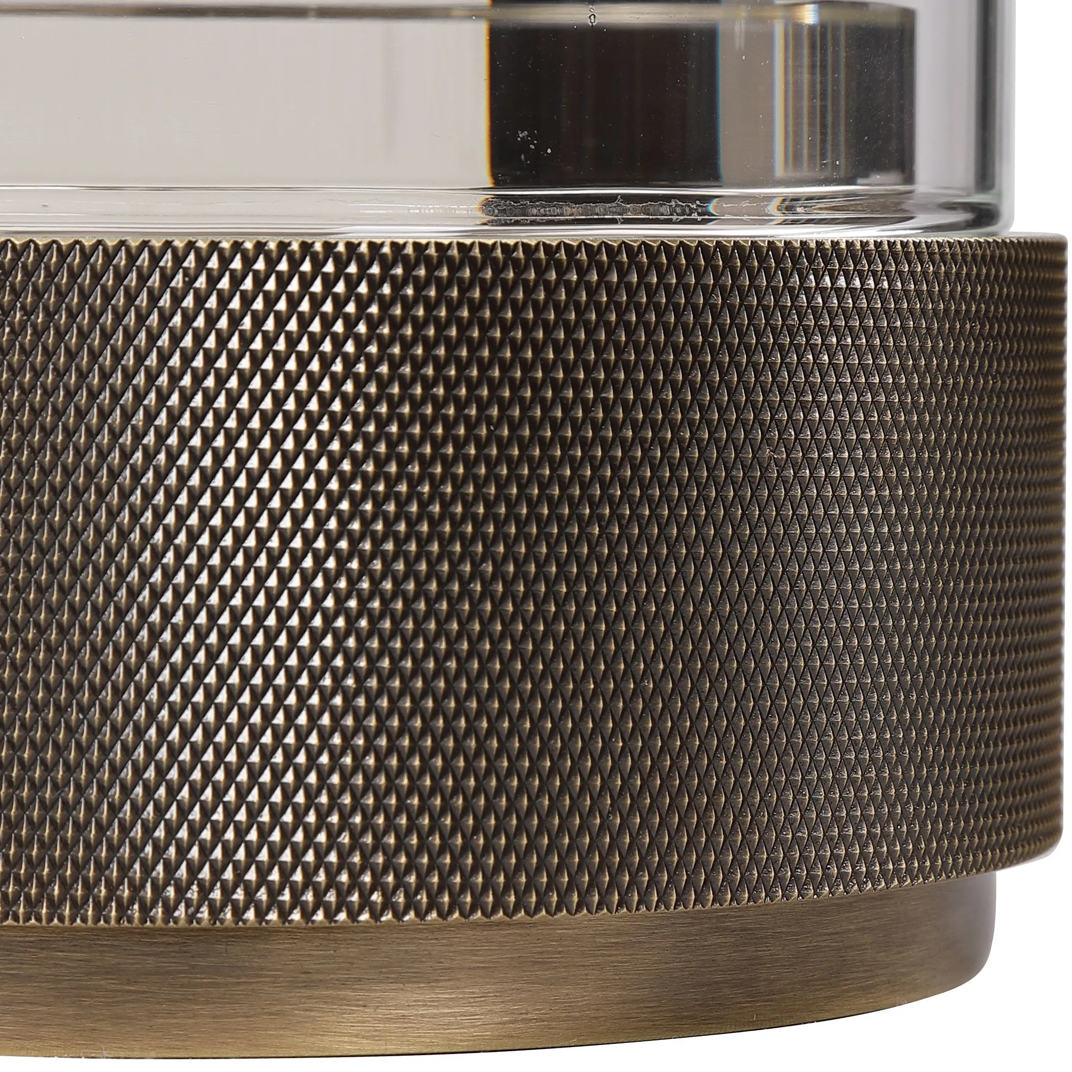Sandringham Brushed Brass Candleholders, S/2