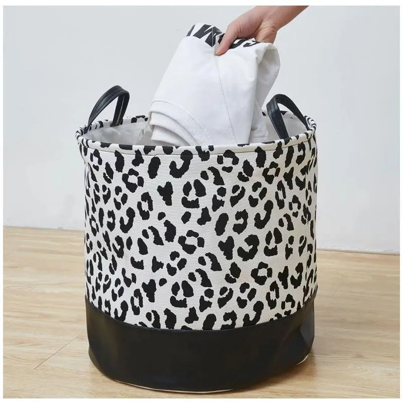 Set of 2 Round Laundry Baskets with Carry Handles