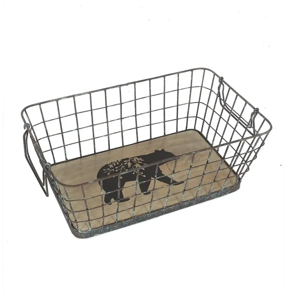 Set of 2 Simba Black Baskets