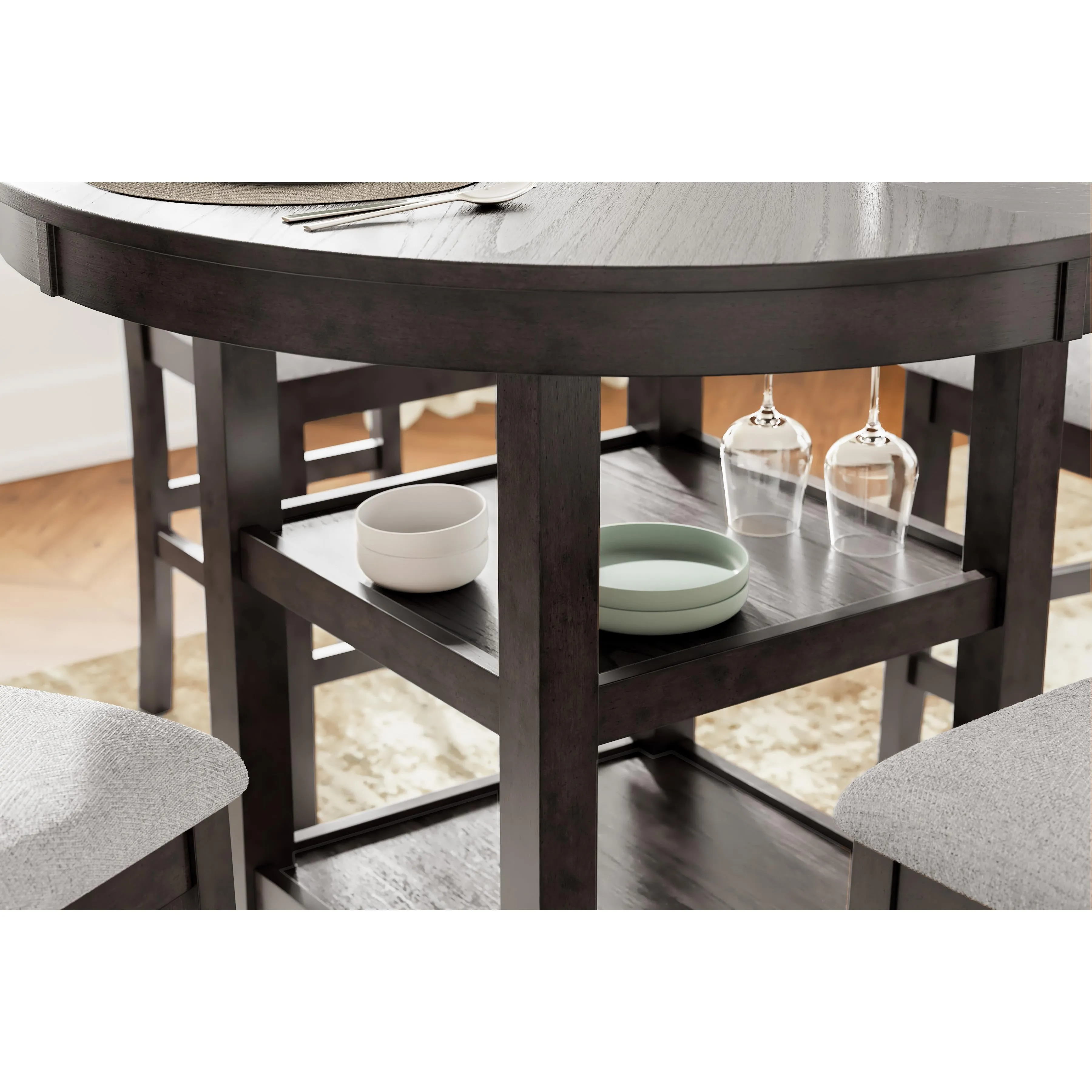 Signature Design by Ashley Langwest 5 pc Counter Height Dinette D422-223