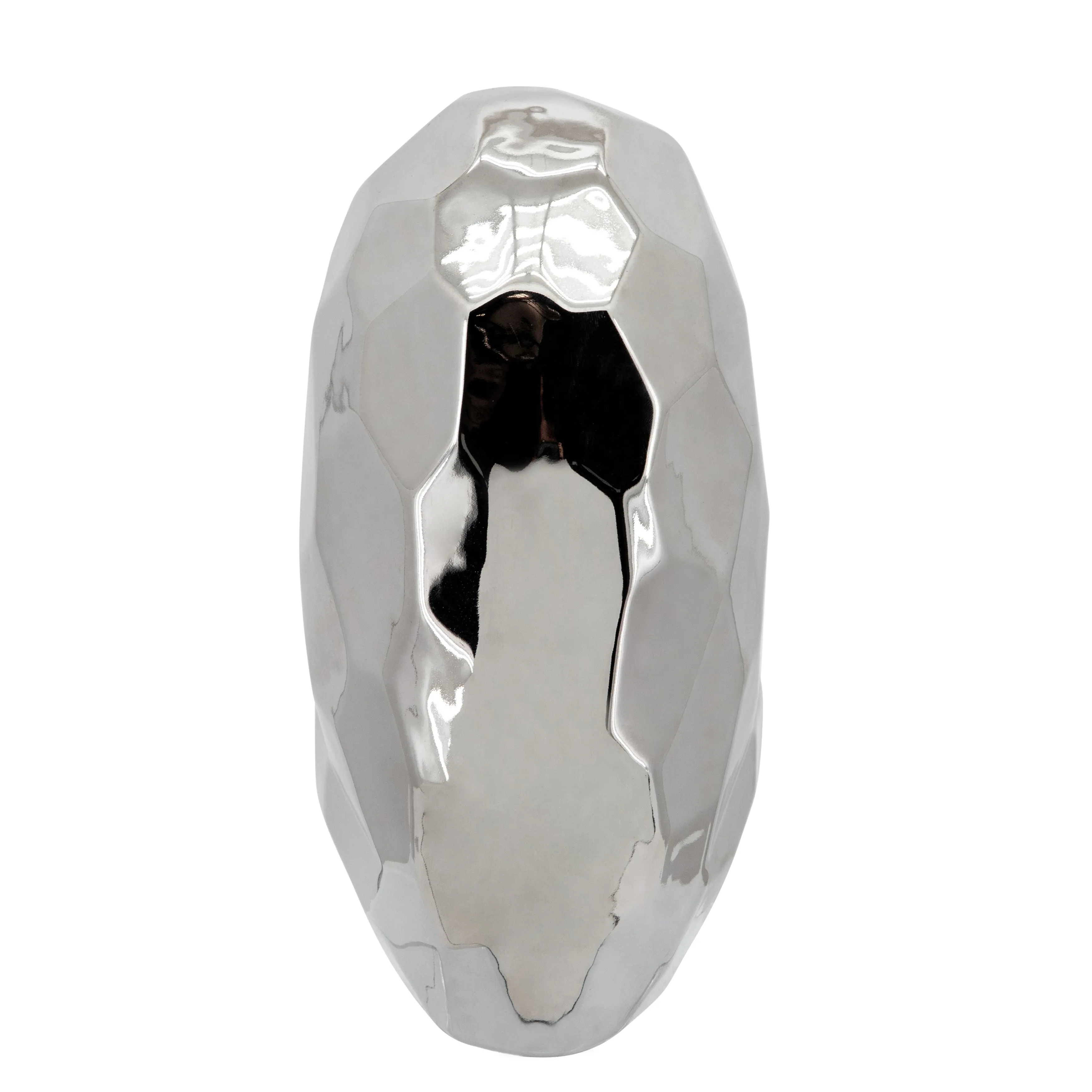 Silver Ceramic Heart 11.5"
