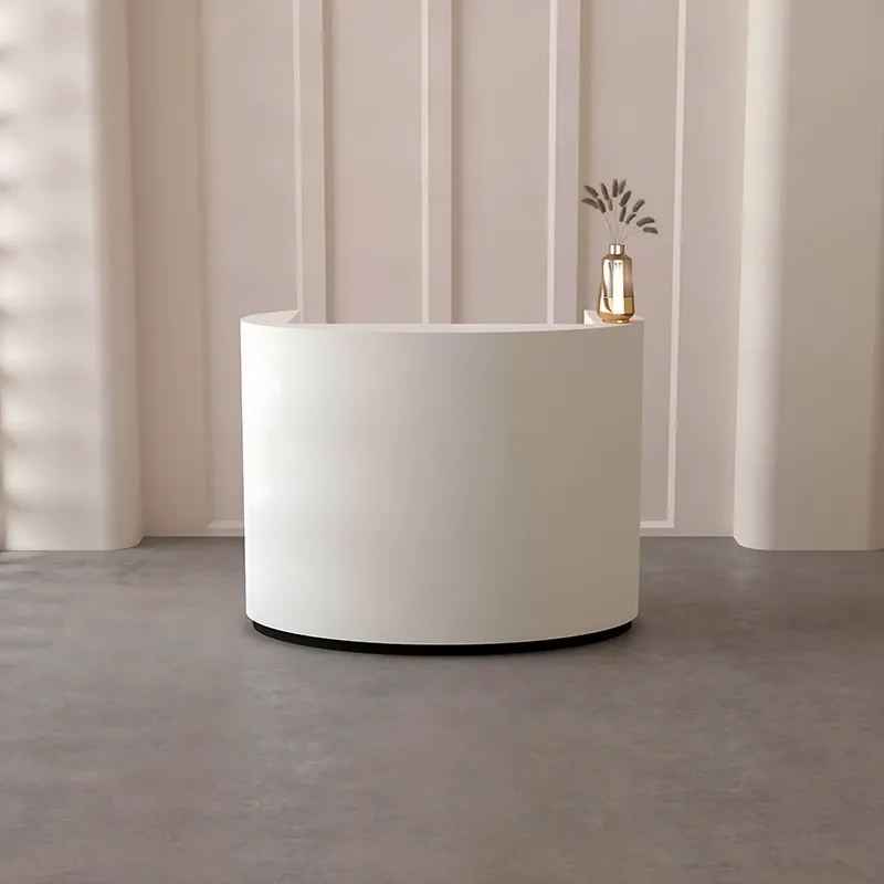 Small Salon Reception Desk with Counter