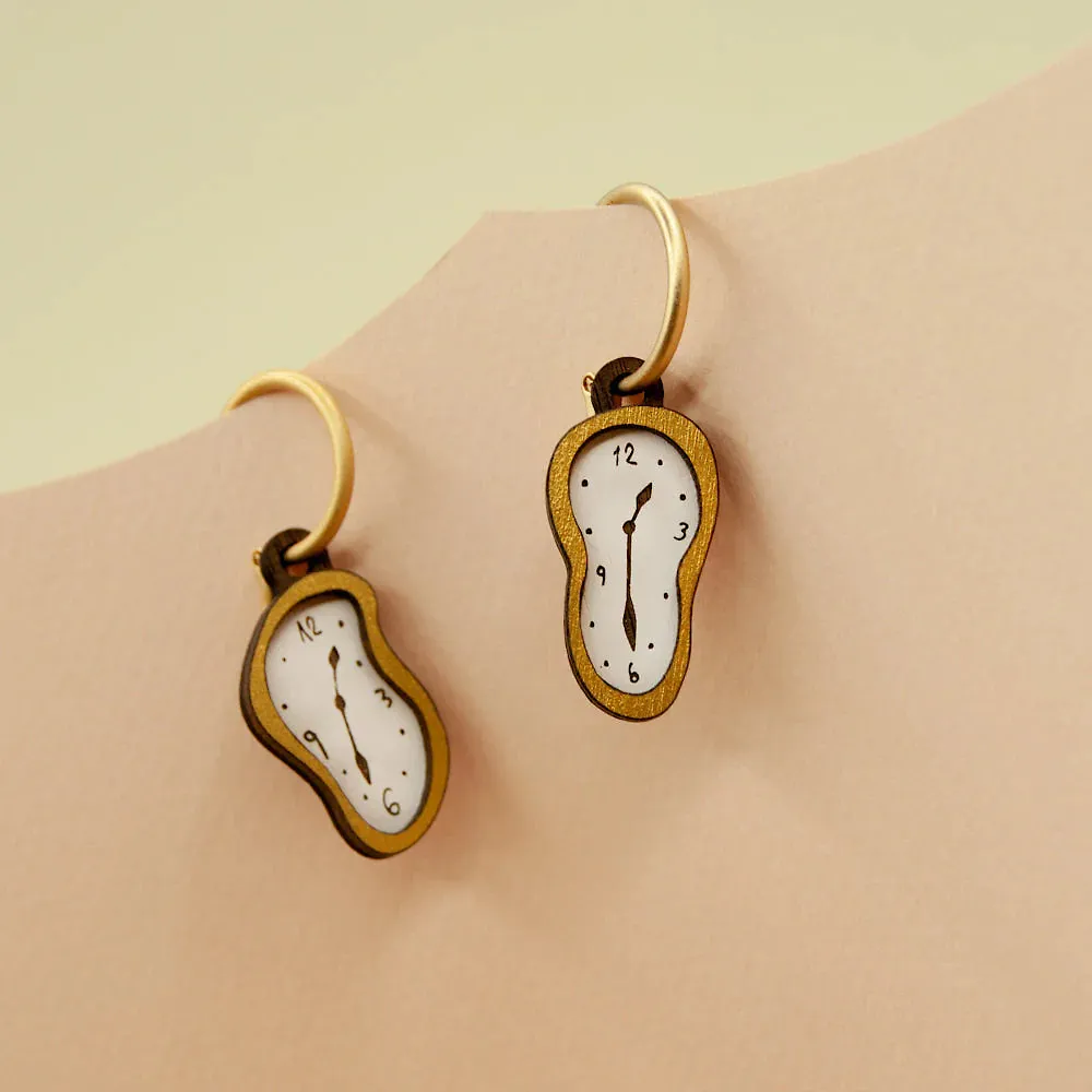 Soft Clocks Dangle Earrings