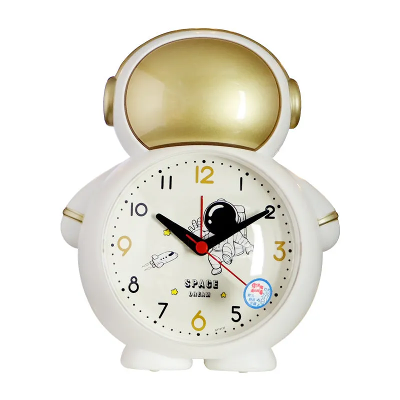 Spaceman Creative Children's Alarm Clock Cartoon Student Astronaut Alarm Clock Timing Function Children Cute Scan Seconds