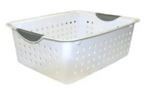 Sterilite 16228012 Small, White, Ultra Storage / Organization Baskets - Quantity of 12