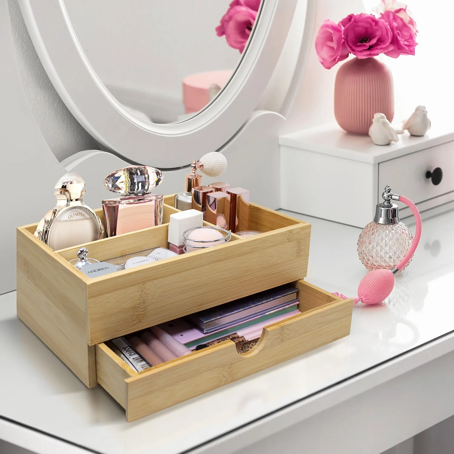 Storage Drawer Organizer Bamboo