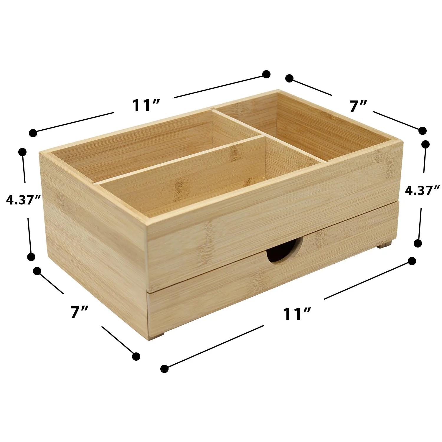 Storage Drawer Organizer Bamboo