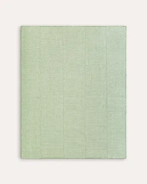 Striped Panel Rug - Green