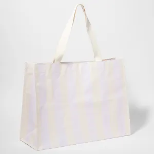 SUNNYLiFE Carryall Beach Bag Rio Sun Pastel Lilac Stripe