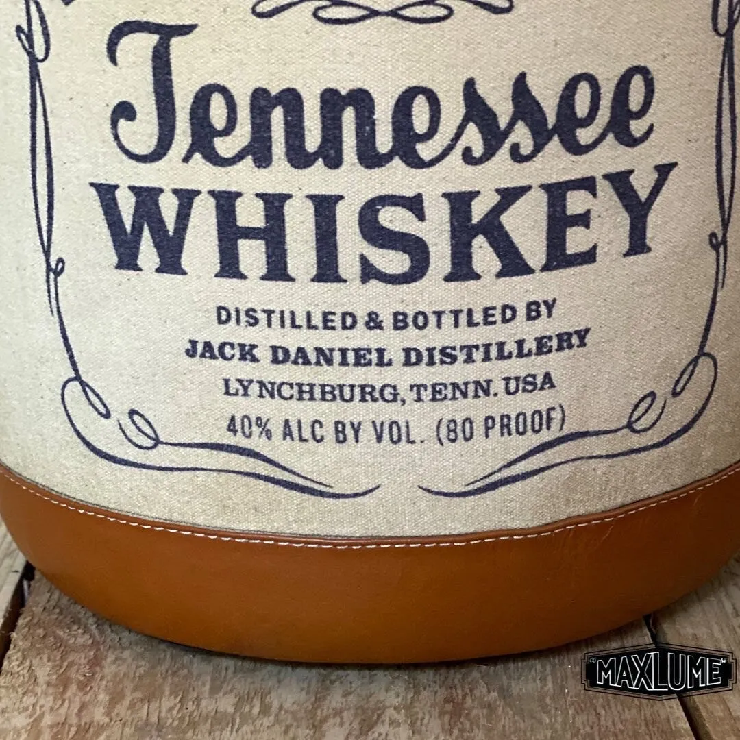Tennessee Whiskey Pouf | Genuine Leather | Floor Standing Pouffe | Door Stop