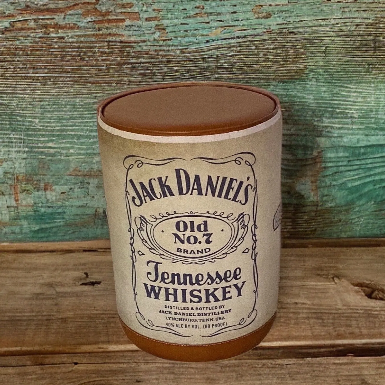 Tennessee Whiskey Pouf | Genuine Leather | Floor Standing Pouffe | Door Stop