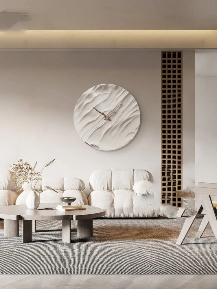 The Heureux Minimalist Luxury Crystal Porcelain Wall Clock
