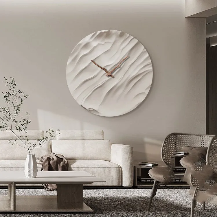 The Heureux Minimalist Luxury Crystal Porcelain Wall Clock