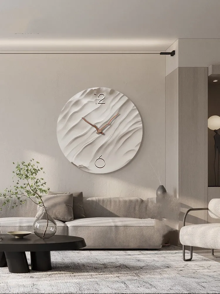 The Heureux Minimalist Luxury Crystal Porcelain Wall Clock