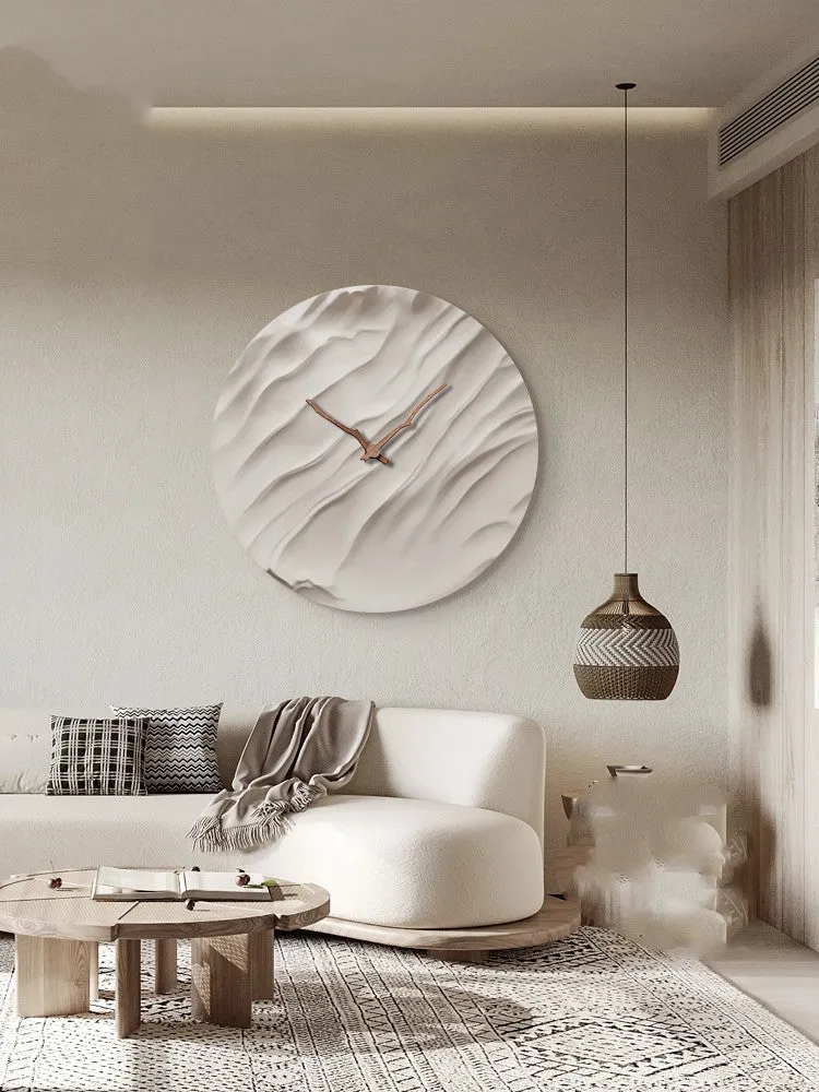 The Heureux Minimalist Luxury Crystal Porcelain Wall Clock
